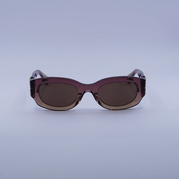 Off-White OERI14E PALMER 316E Sunglasses Burgundy/Nude Oval Frame, Brown Lenses - Picture 3 of 11